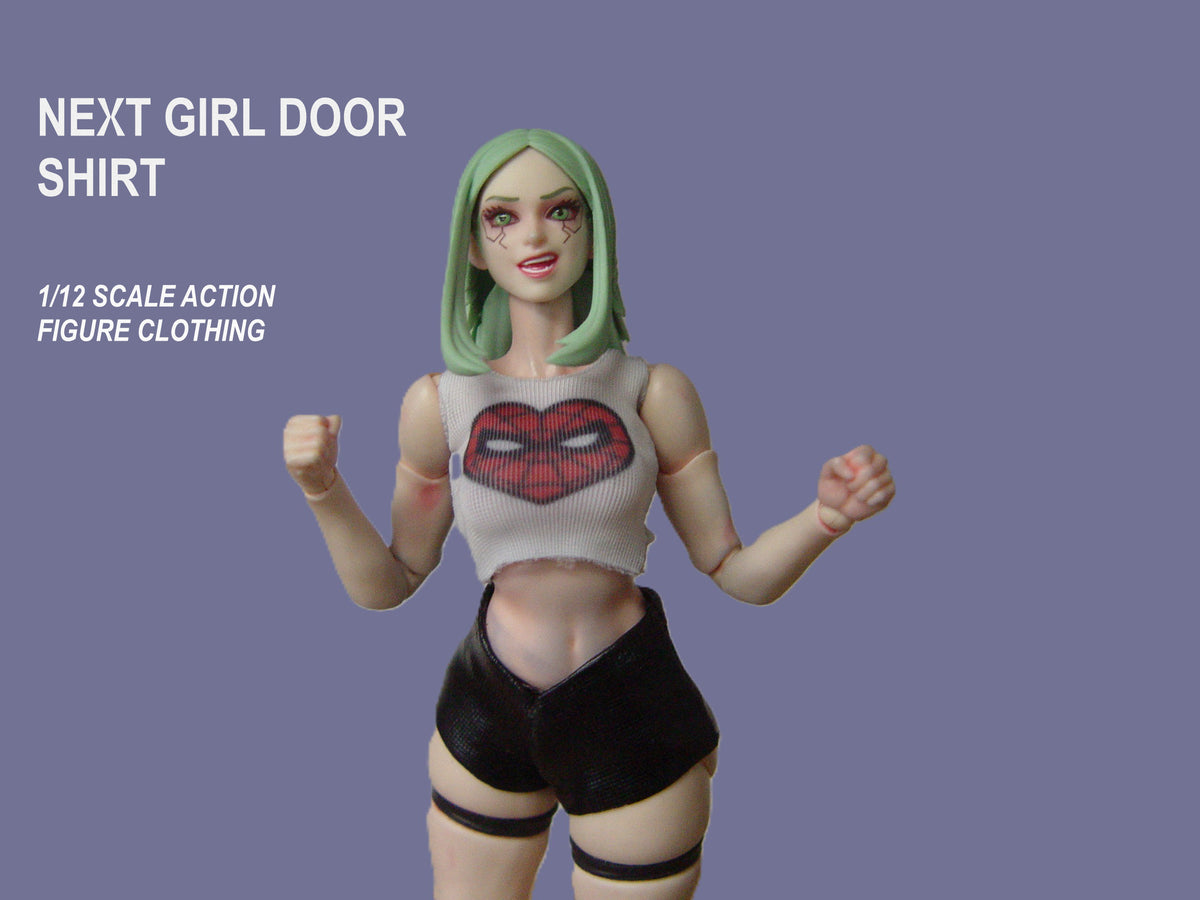 Girl Next Door Shirts | 1/12 Scale Female Action Figure Clothing